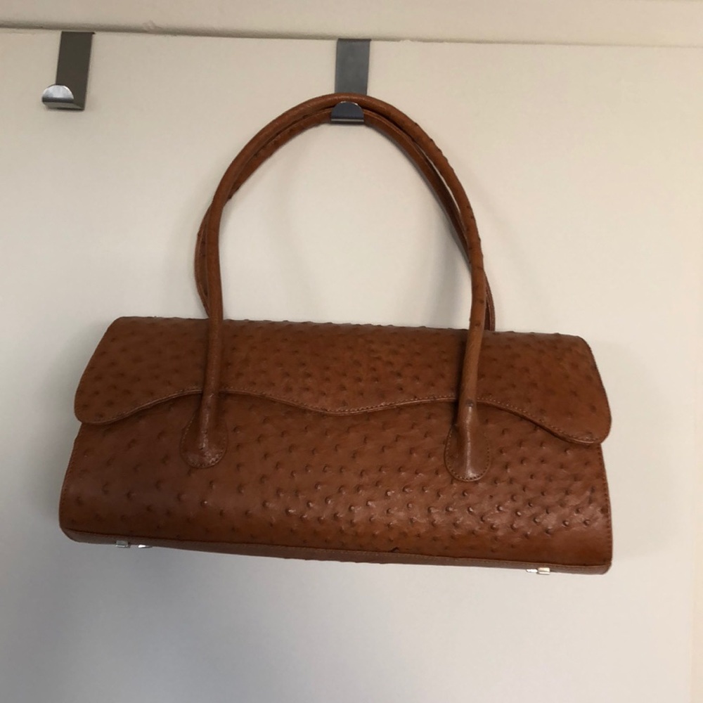 New Elegant Genuine Ostrich Leather without Tags
